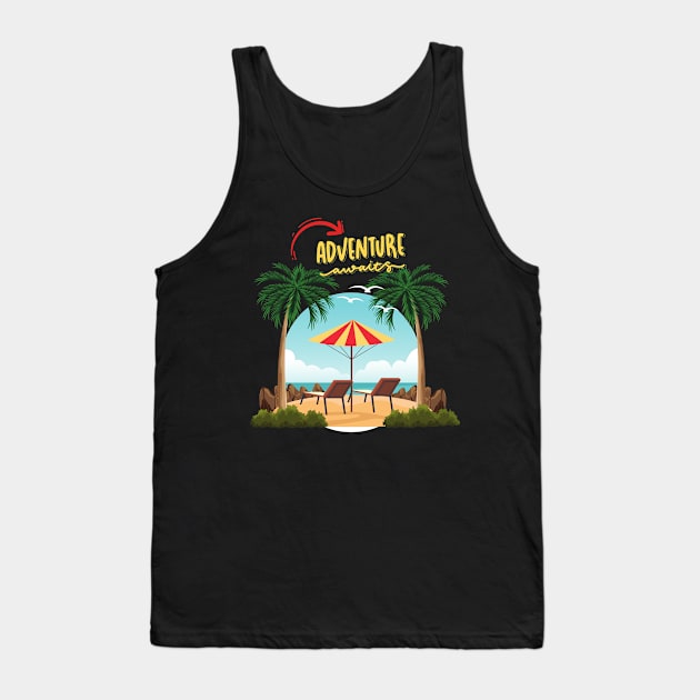 Ready for new adventure time love travel Explore the world holidays vacation Tank Top by BoogieCreates